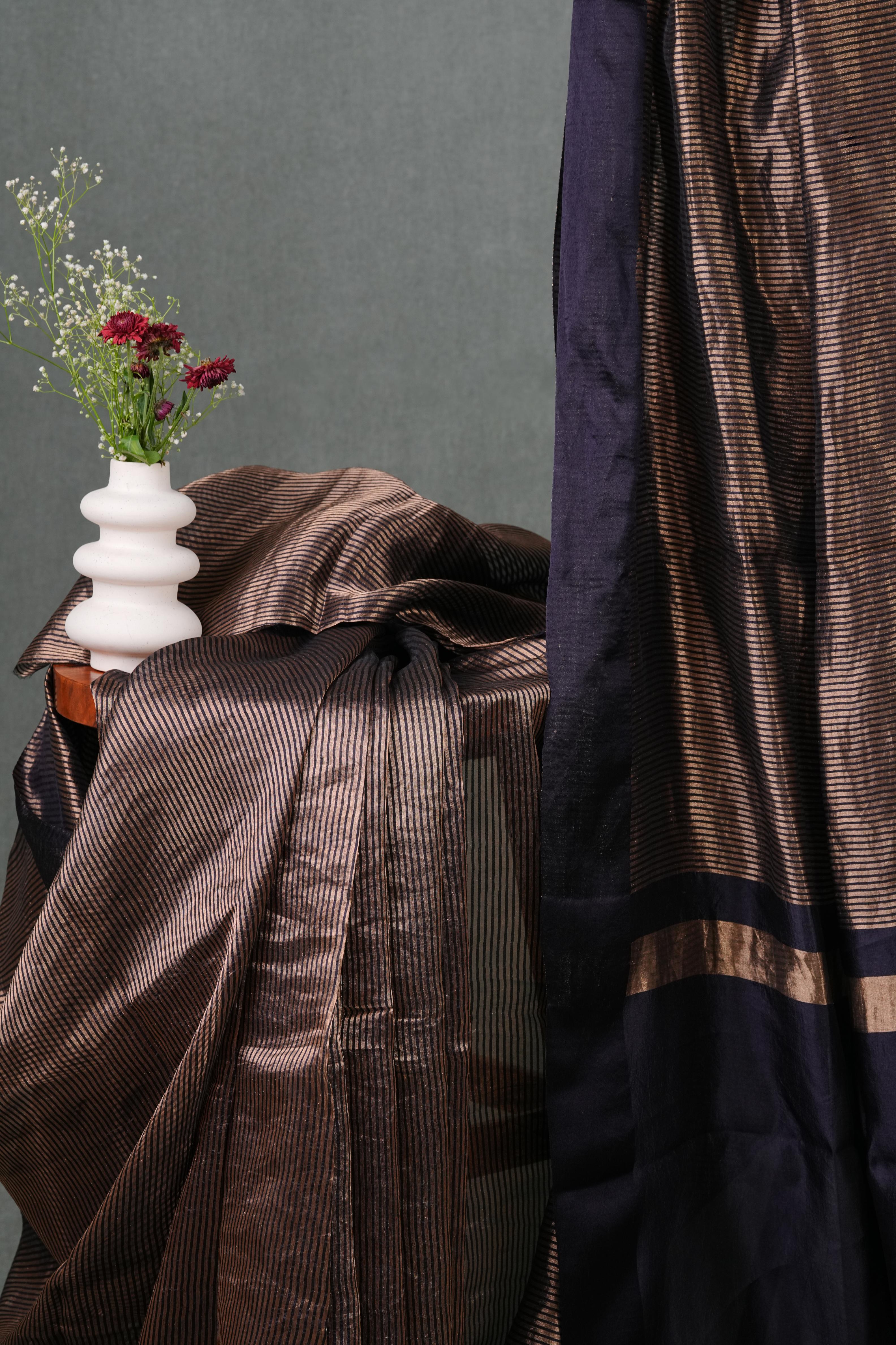 Tissue katan silk saree