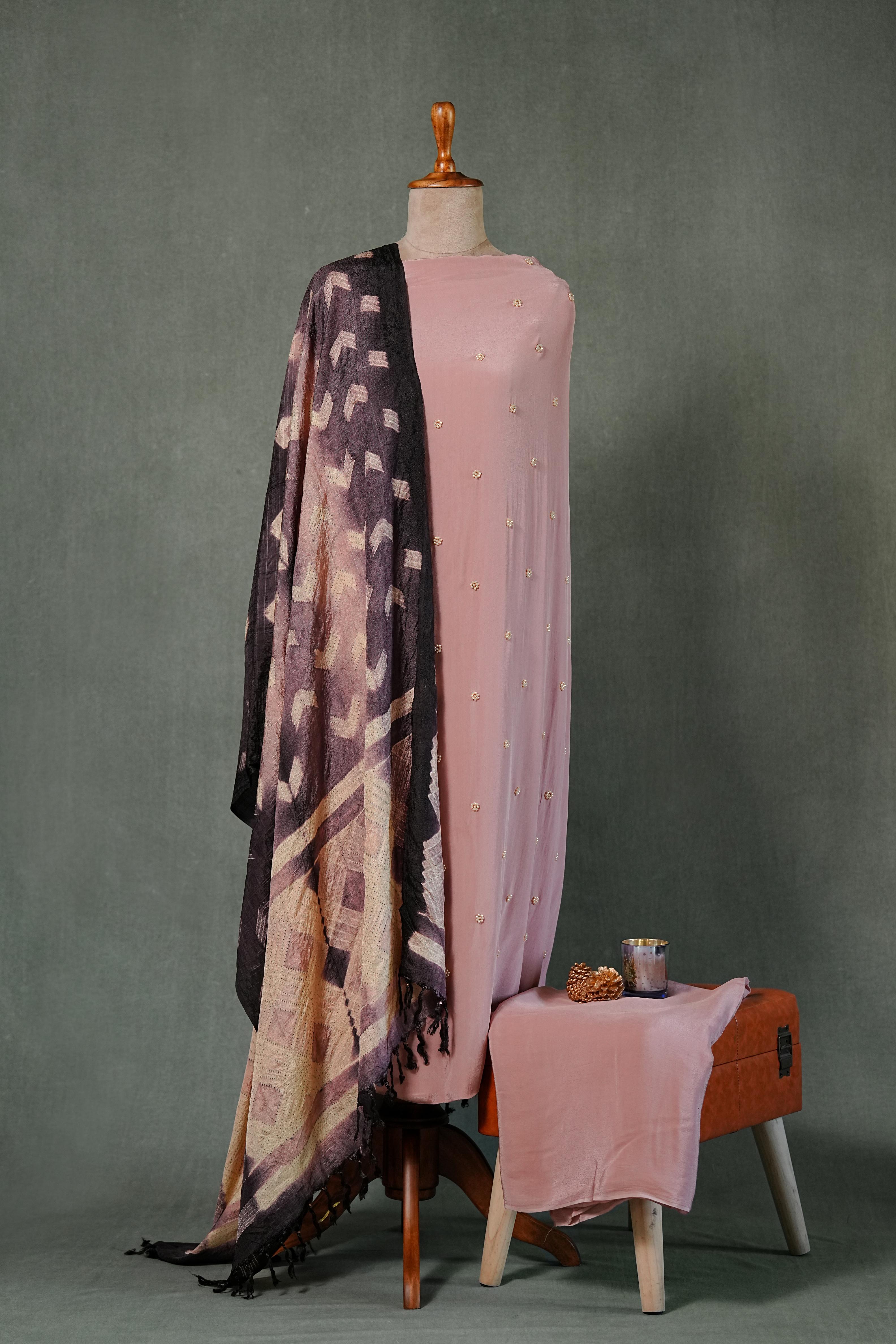 Needle shibori suit set