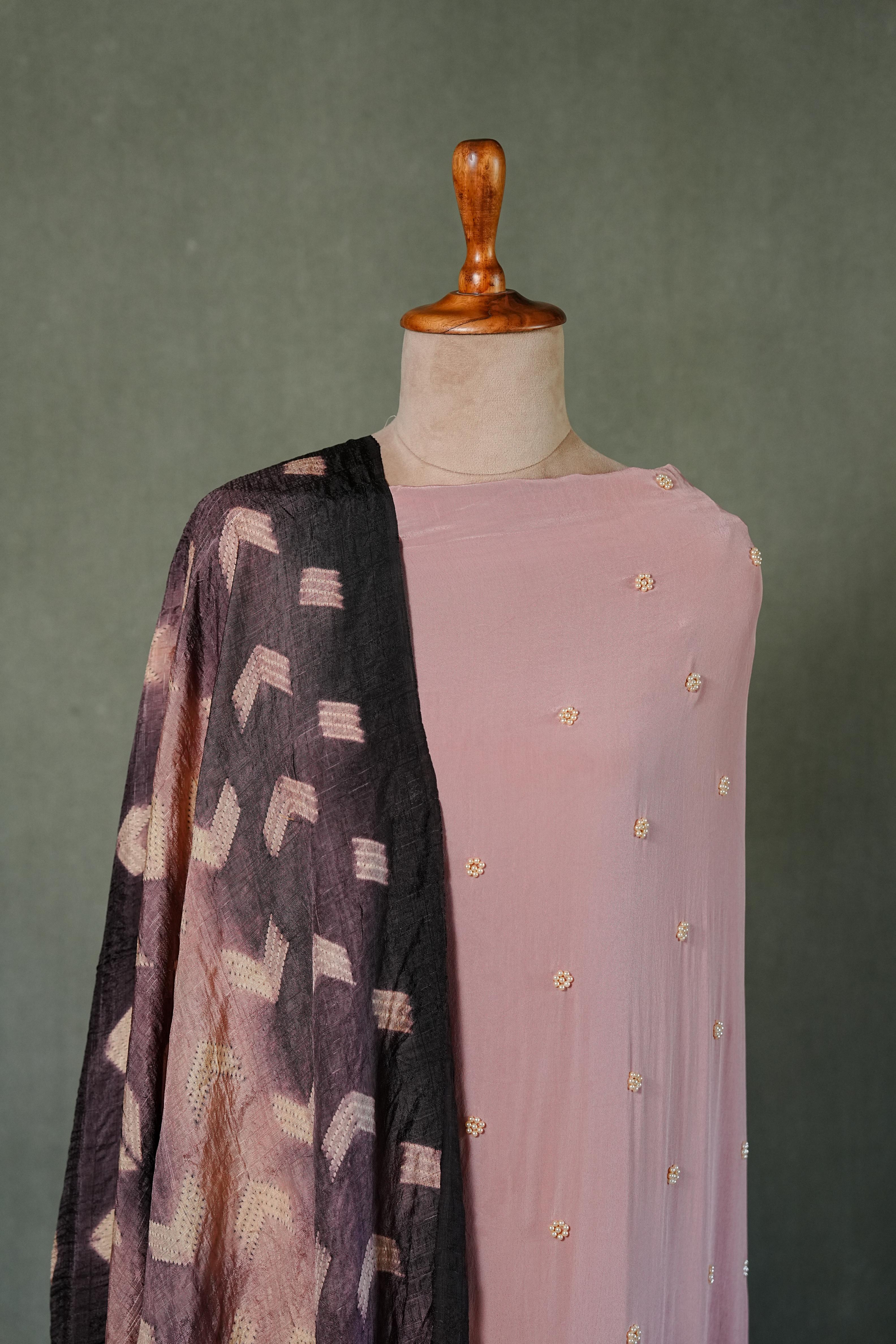 Needle shibori suit set