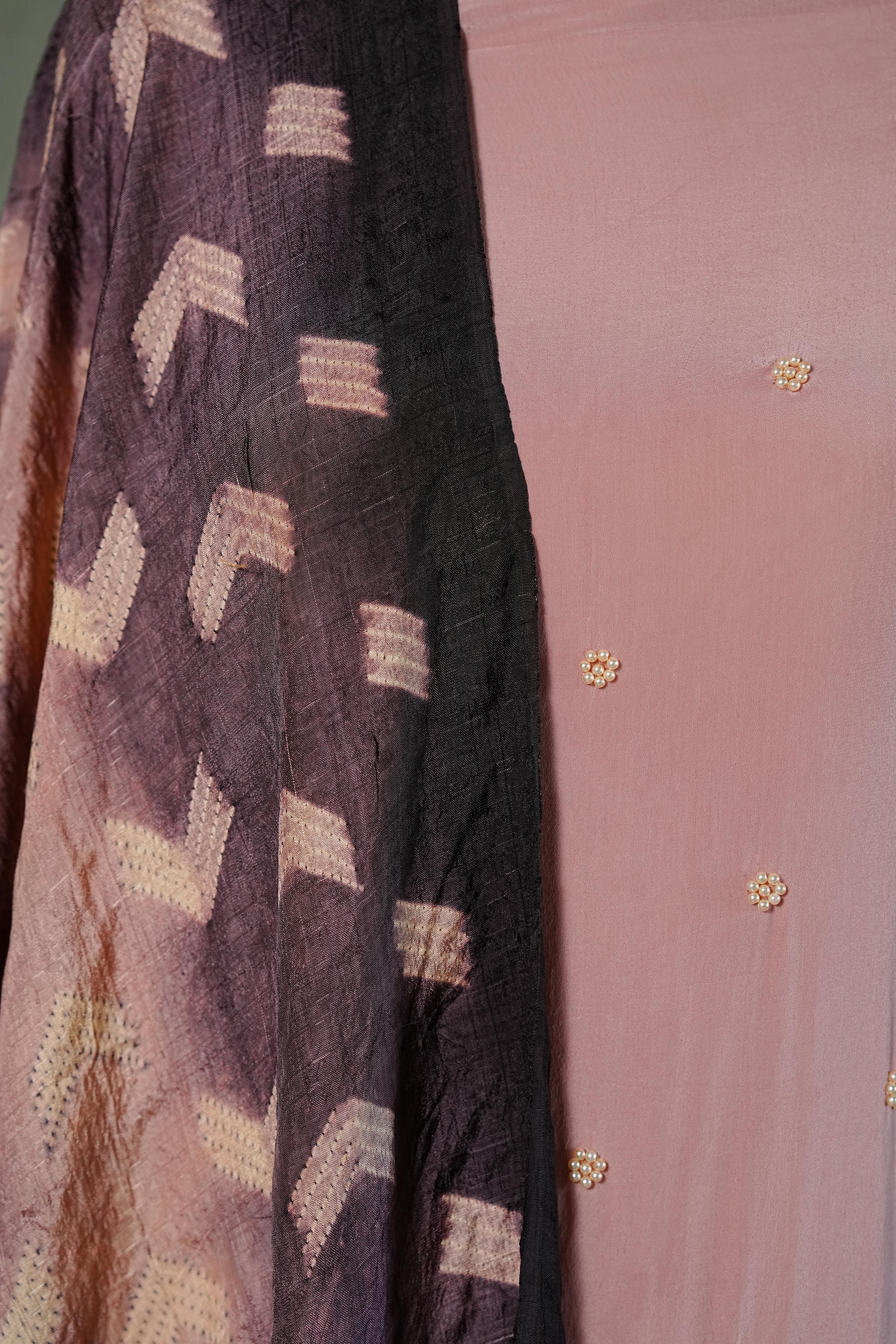 Needle shibori suit set