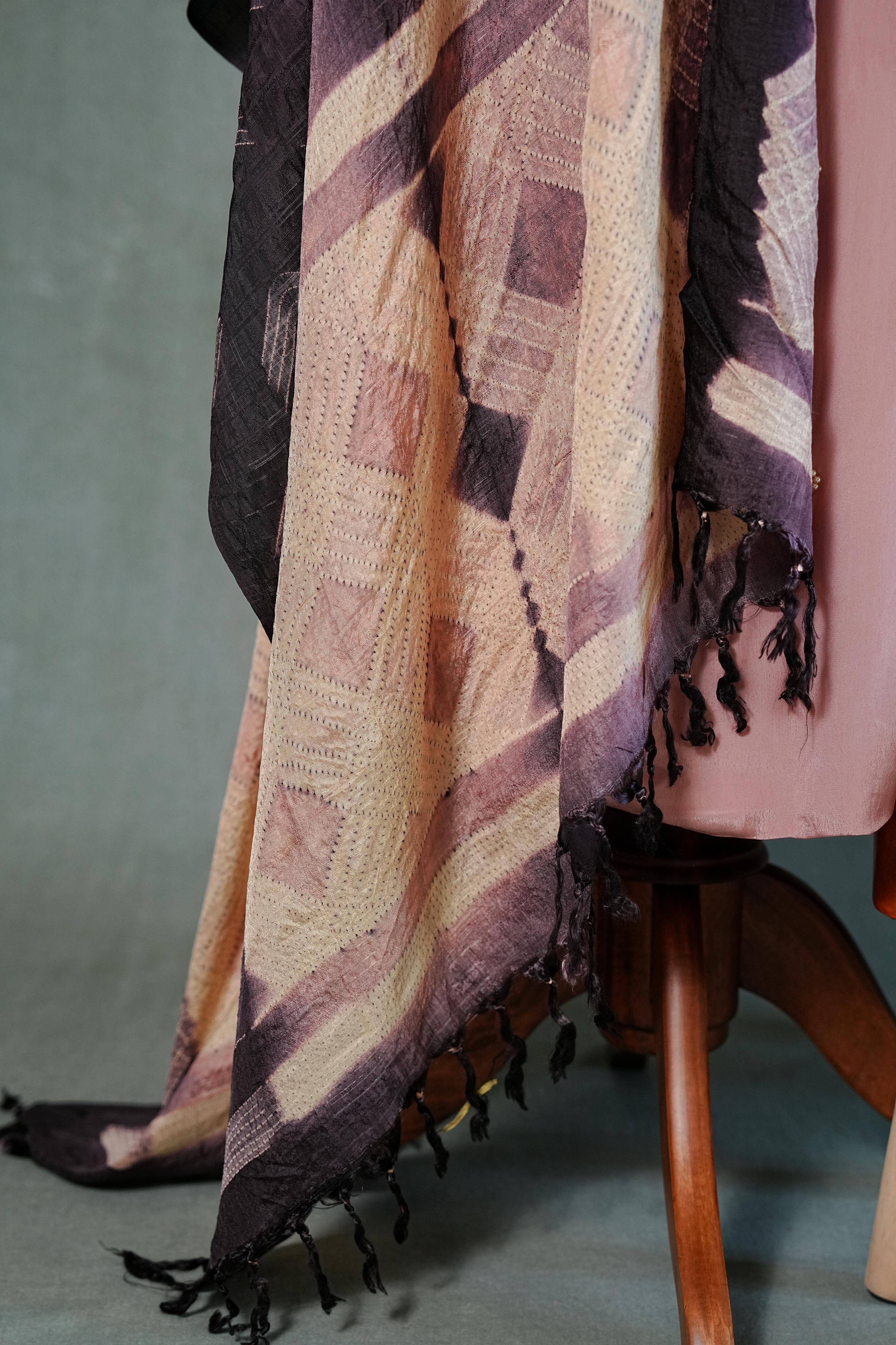 Needle shibori suit set