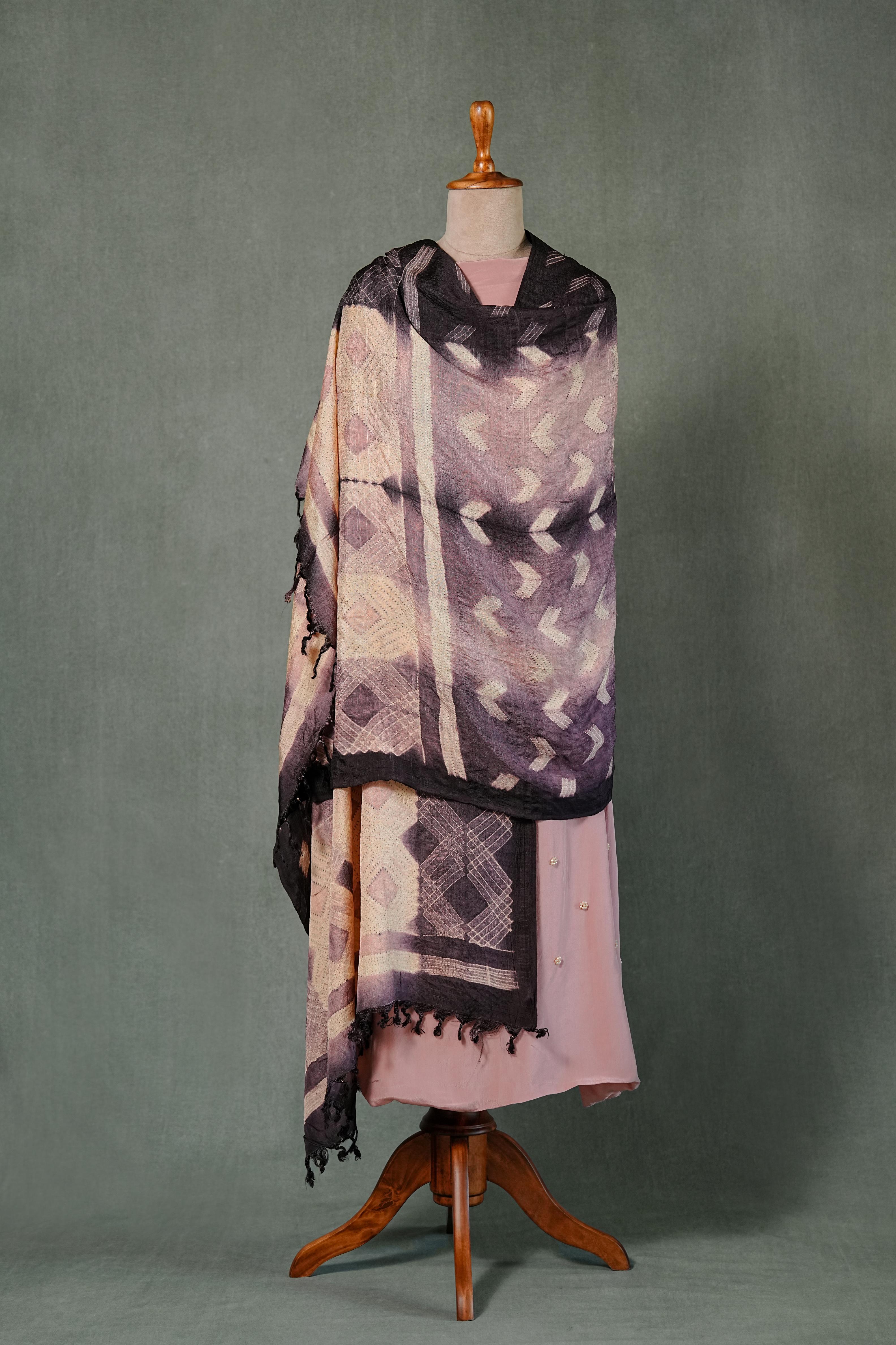 Needle shibori suit set