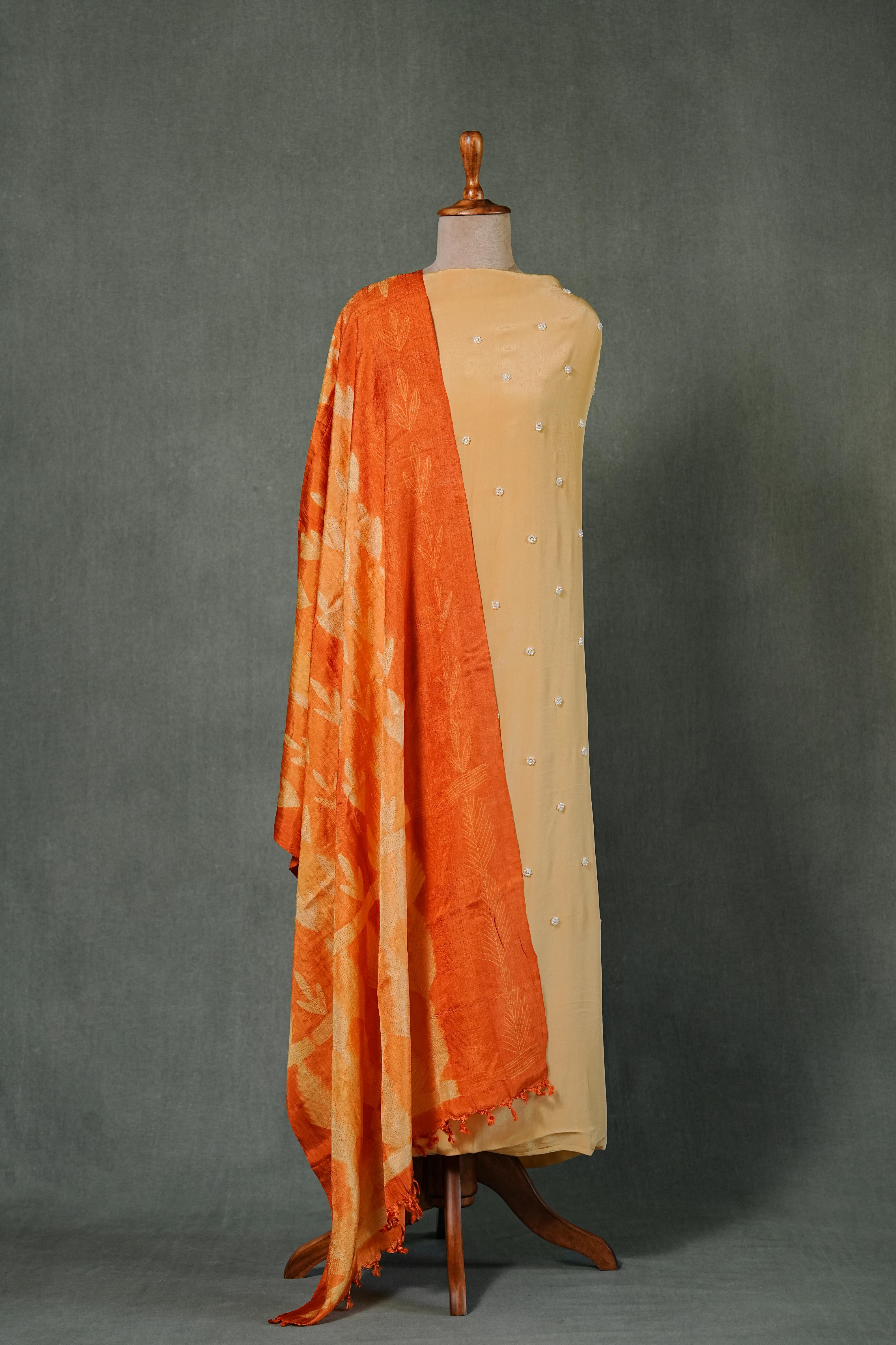 Needle shibori suit set