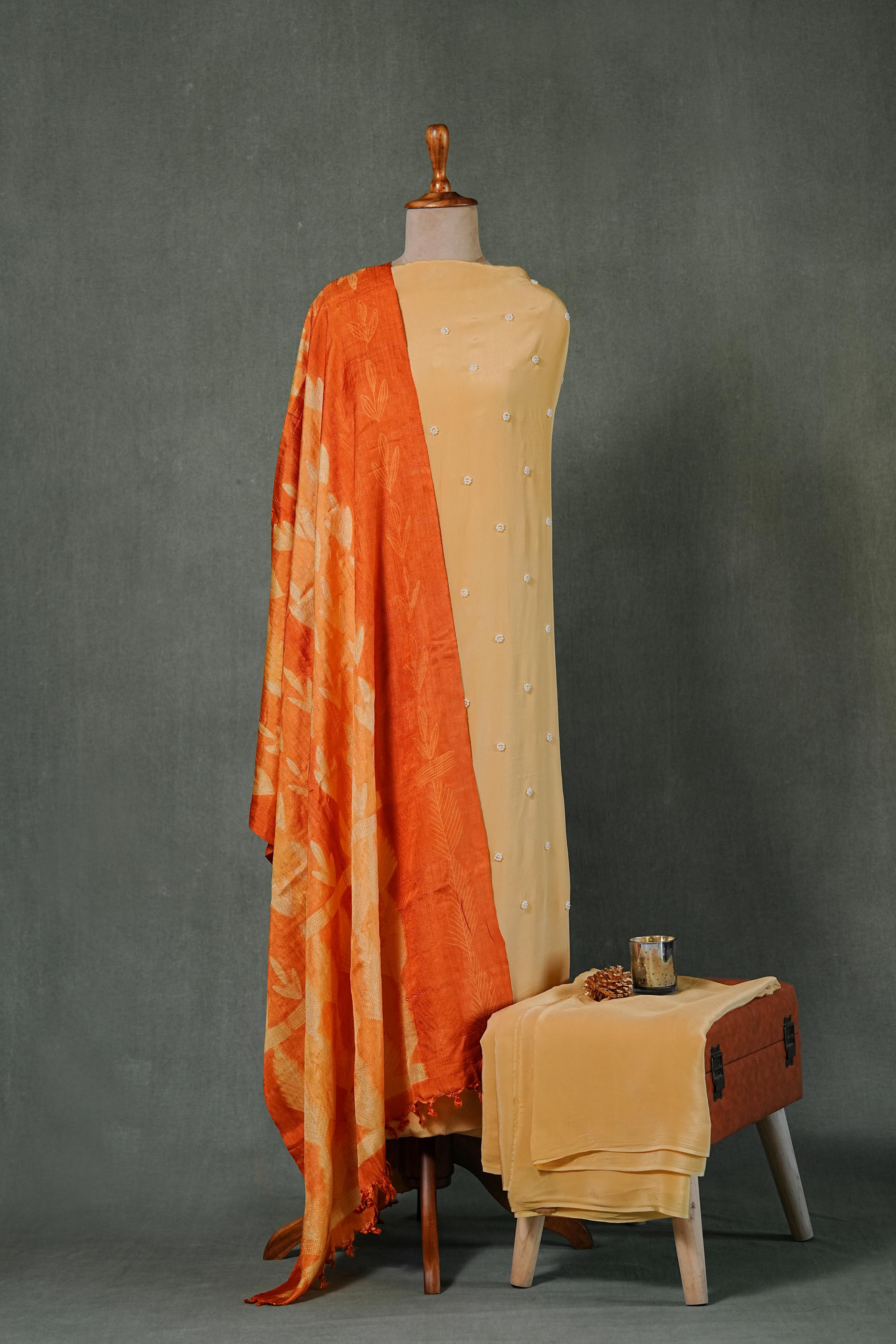 Needle shibori suit set