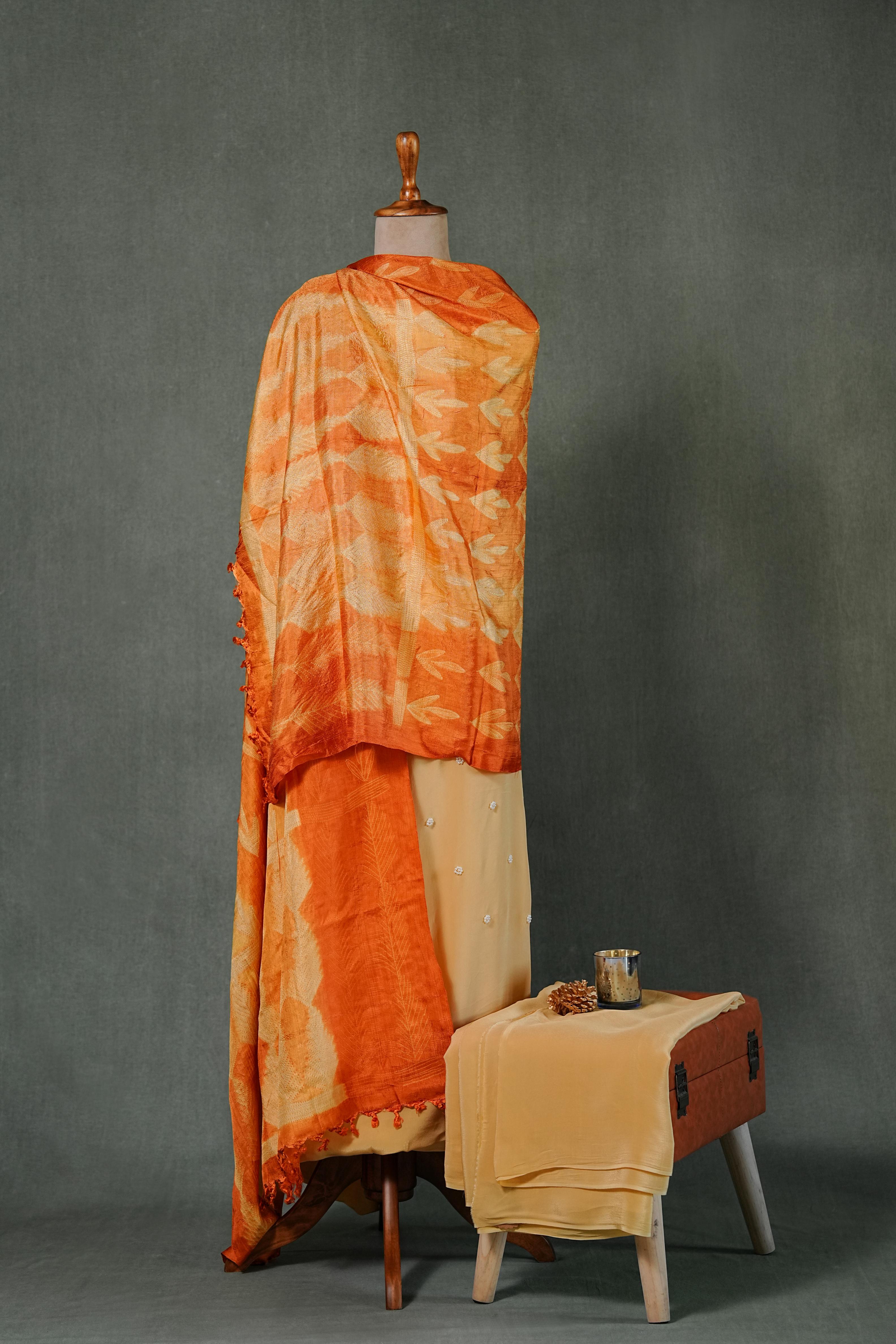 Needle shibori suit set