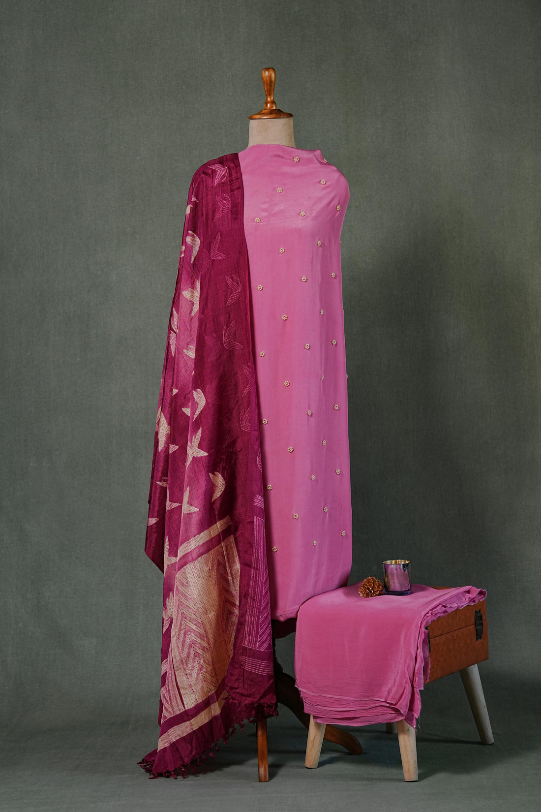Needle shibori suit set