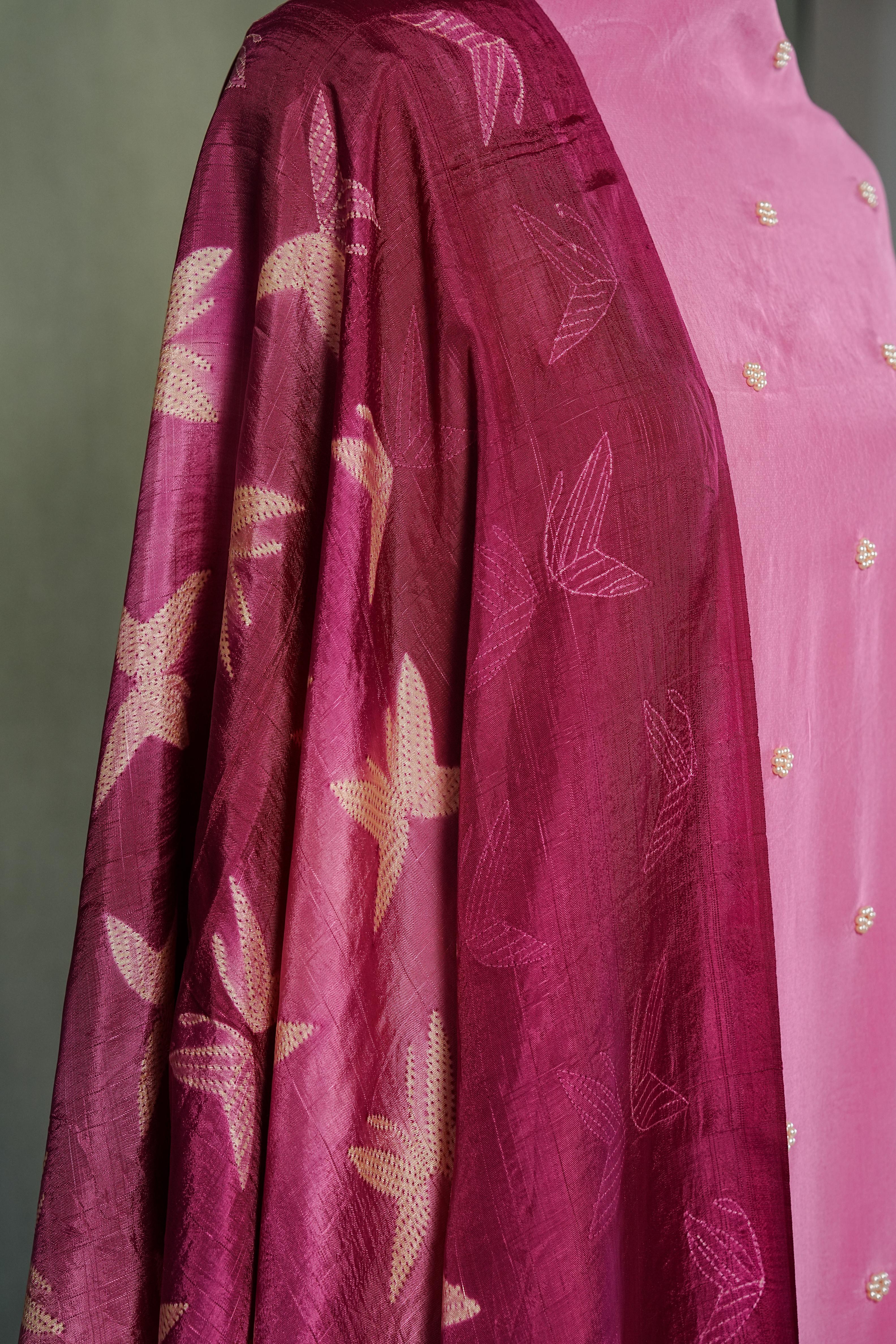 Needle shibori suit set