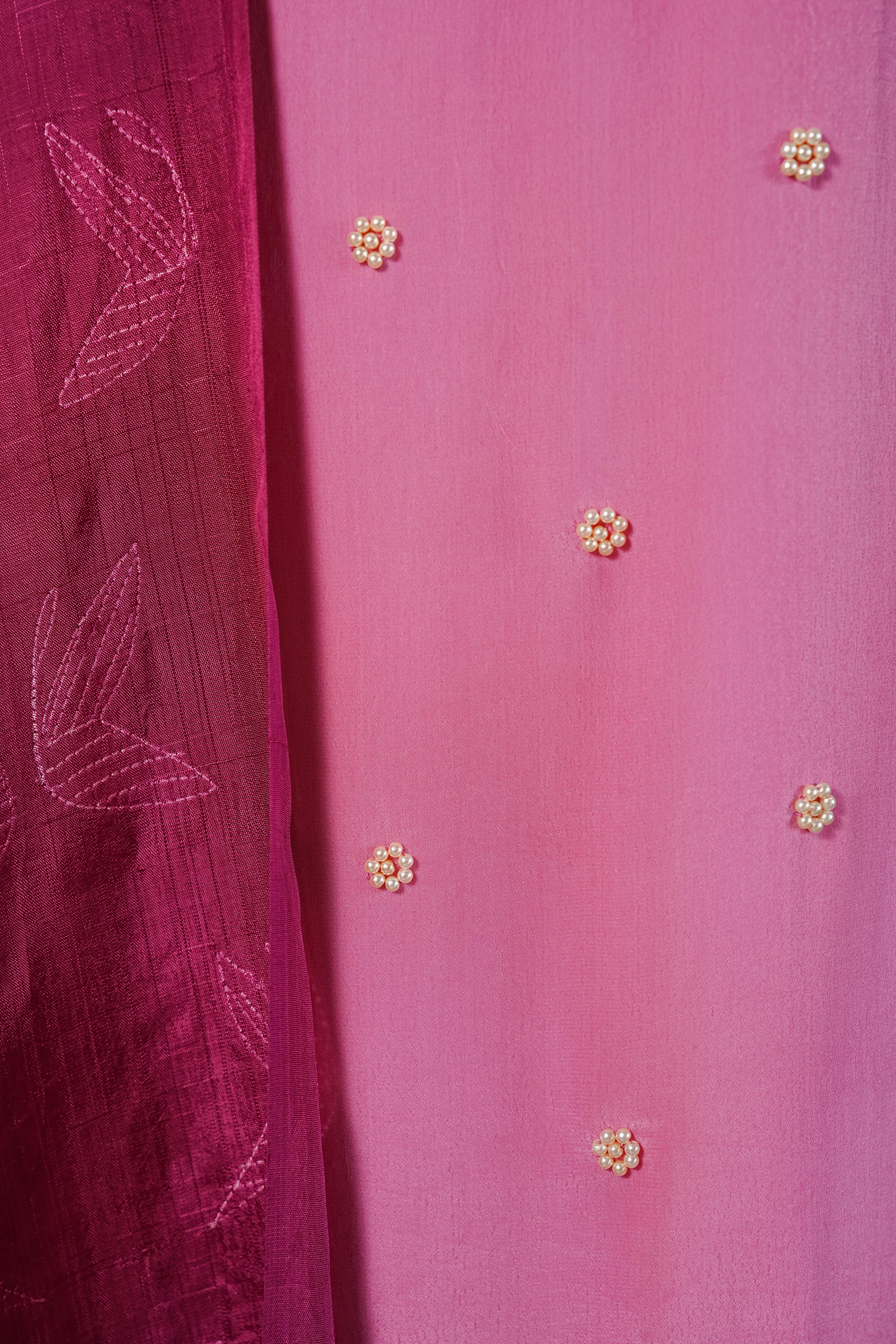 Needle shibori suit set