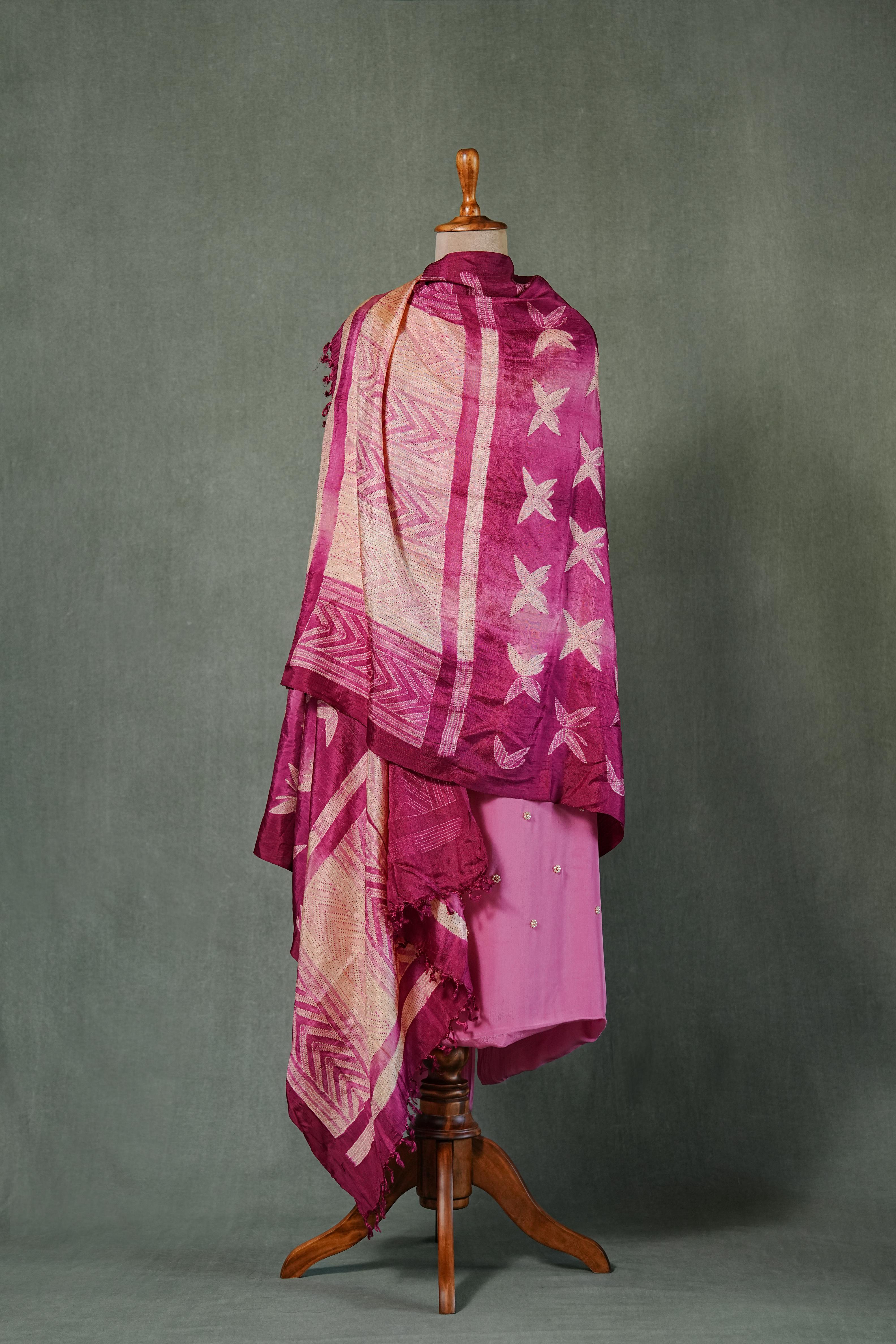 Needle shibori suit set