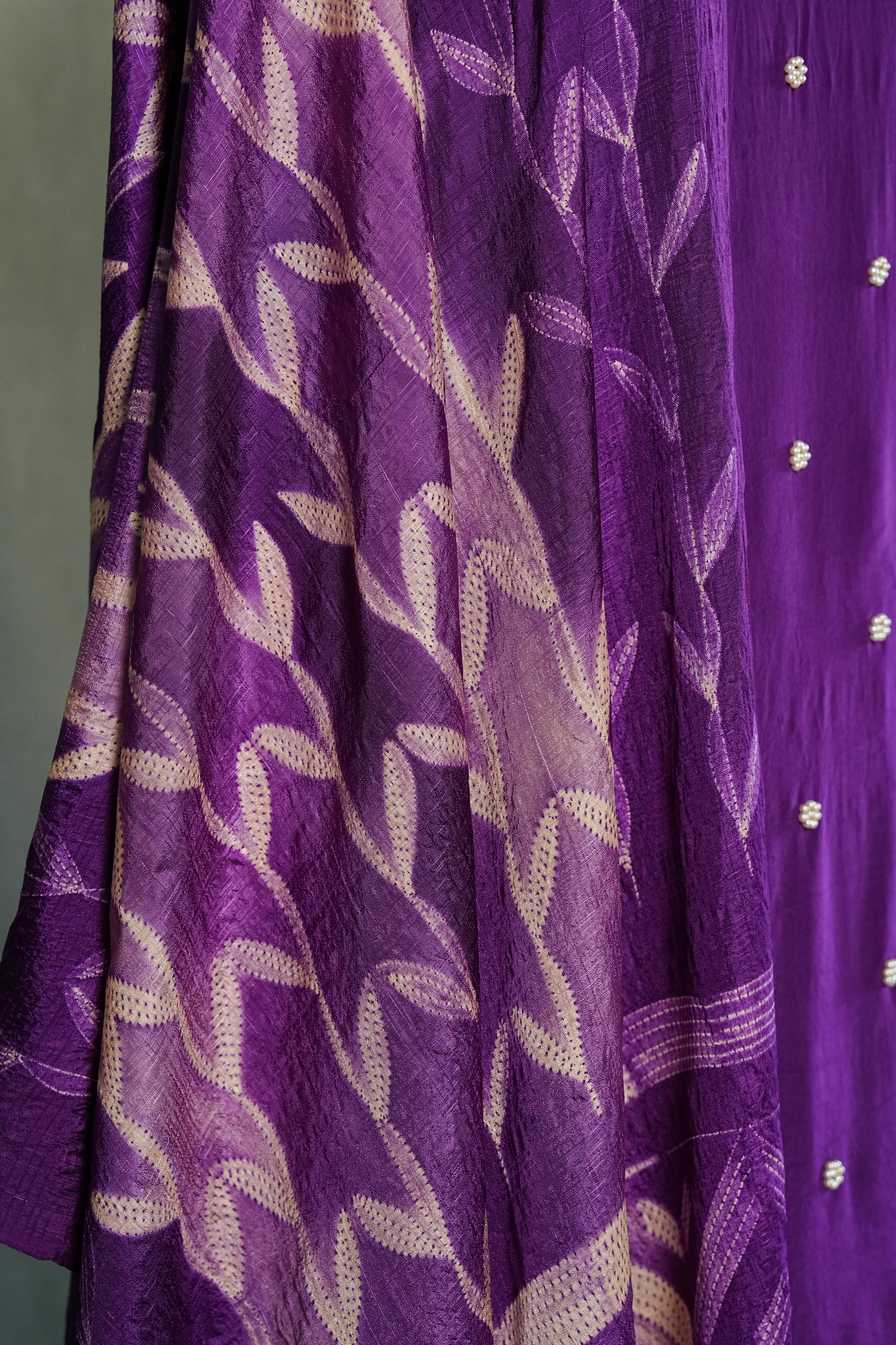 Needle shibori suit set