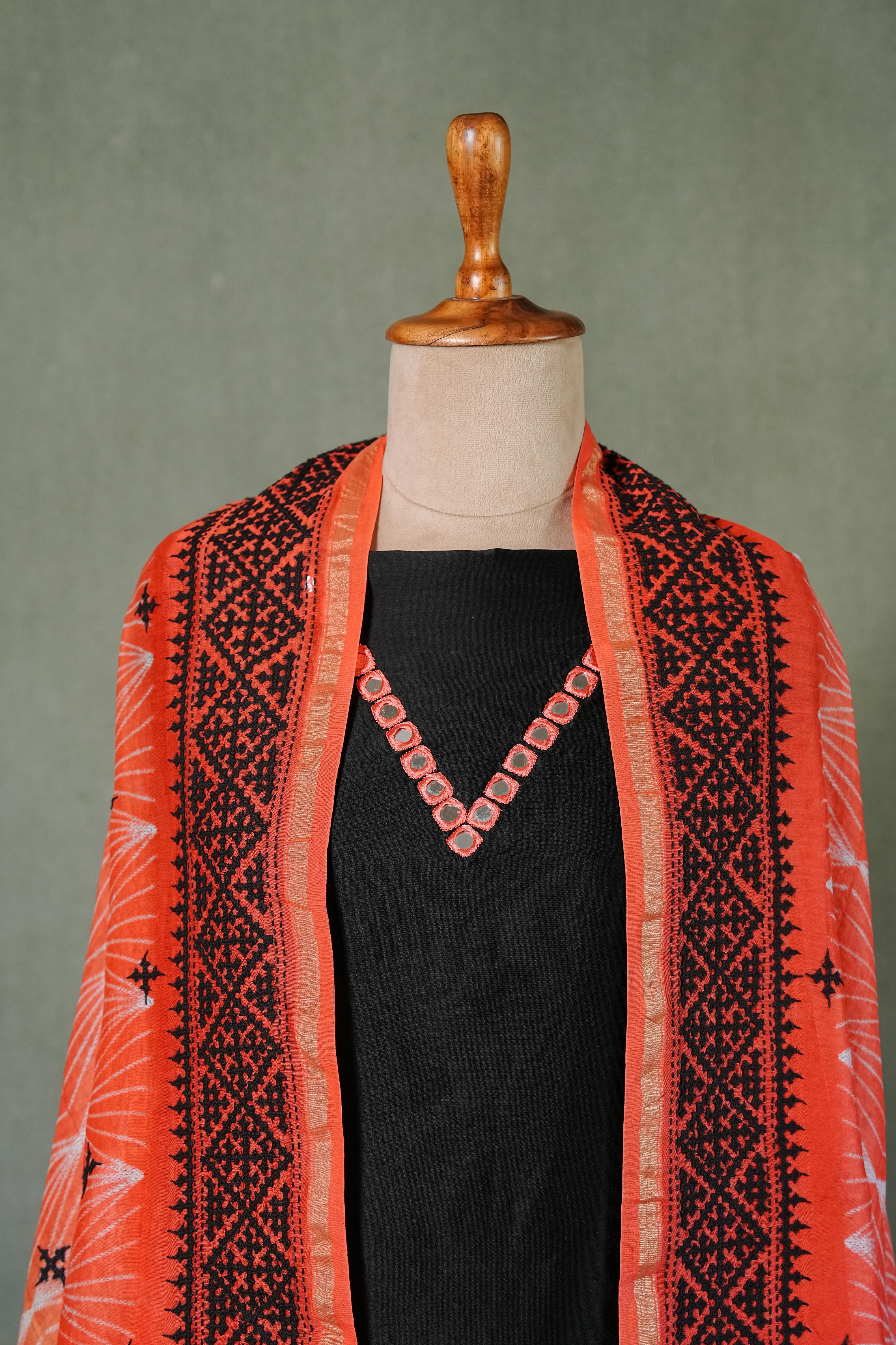 Needle shibori suit set