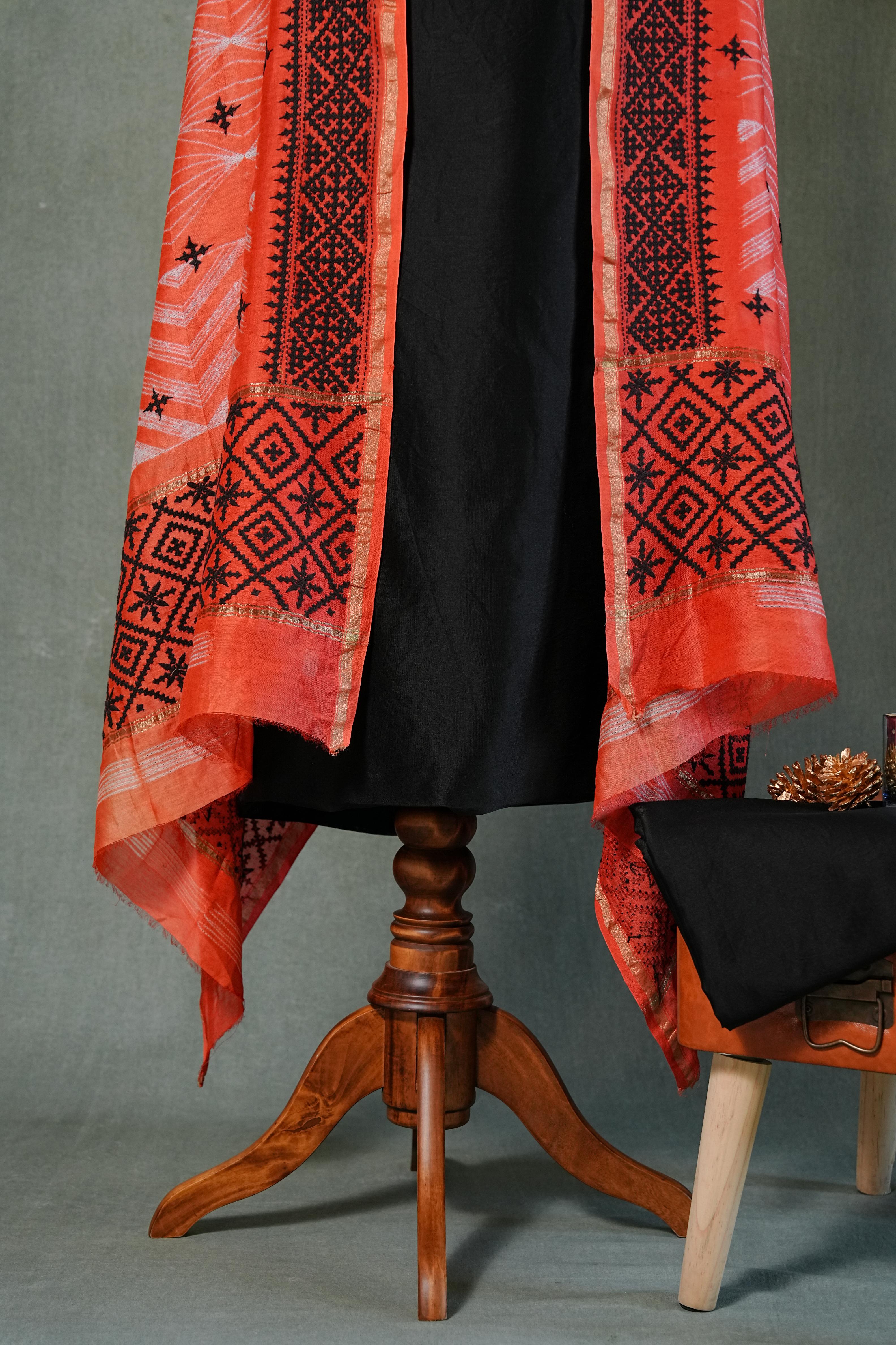 Needle shibori suit set