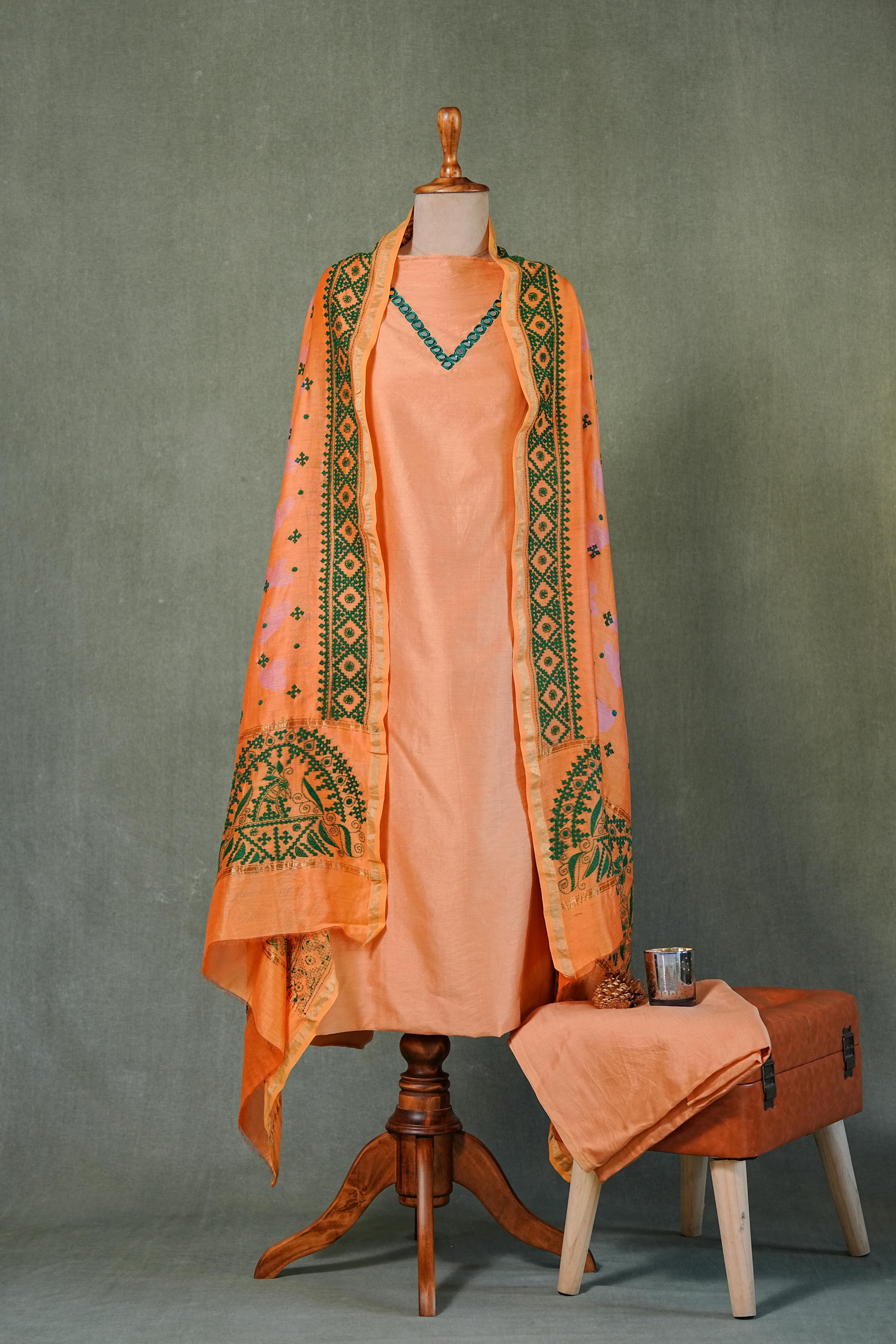 Needle shibori suit set