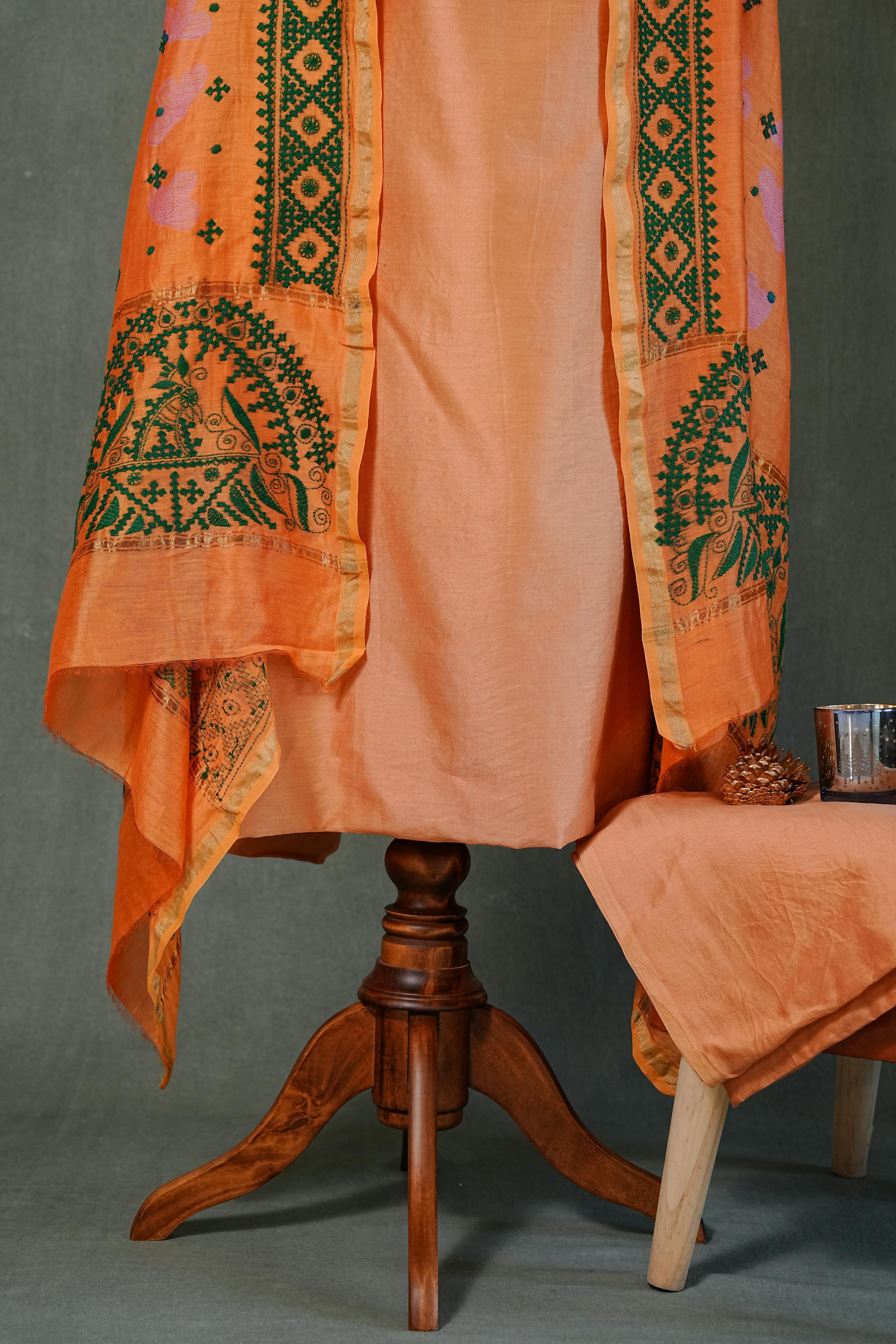 Needle shibori suit set